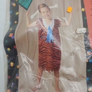 Costume Comic Caveman Kid Disquise Inc Unisex One Size Tunic W/ Tie And Bone NEW
